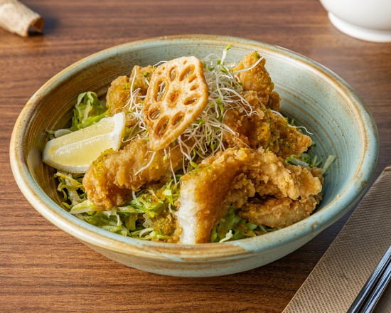 Battered Fish Salad with Thai Sauce (Rice Not Included)